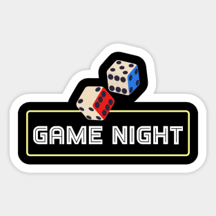 Game Night - Dice Sticker